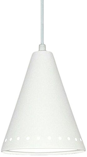 A19 Greenlandia Pendant, 8-Inch Width by 9.5-Inch Height, Bisque