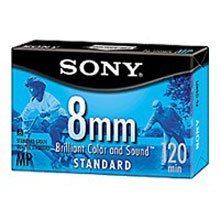 Sony 120 MP Standard Grade 8mm Video Cassette Tape - Brilliant Color and Sound NTSC - P6-120MPL