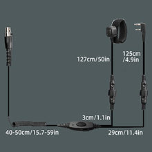 Load image into Gallery viewer, Retevis Walkie Talkie Noise Reduction Headset, Compatible RT22 RT21 H-777 RT68 Baofeng UV-5R pxton Walkie Talkie, Volume Adjustable Hands Free 2 Way Radio Headset with Finger PTT(1 Pack)
