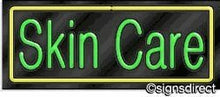 Load image into Gallery viewer, &quot;Skin Care&quot; Neon Sign : 371, Background Material=Black Plexiglass
