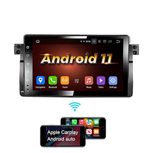 Load image into Gallery viewer, Amaseaudio Android 11 Car Stereo, 1 Din Compatible for BMW E46 3 Series 1999-2004, 9&quot; Touchscreen, DSP+, Support Apple Carplay Android Auto/GPS navi/HD1080P/Fast Boot/Backup Camera/OBDII

