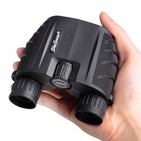 SkyGenius 10x25 Compact Binoculars, BK4 Roof Prism FMC Lens Kid Binoculars for Bird Watching, Binoculars for Adults Pocket for Concerts, Theater, Travel (0.53lb)