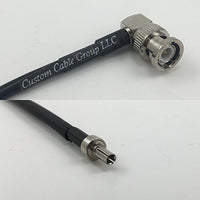 12 inch RG188 BNC MALE ANGLE to CRC9 Male Pigtail Jumper RF coaxial cable 50ohm Quick USA Shipping