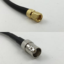 Load image into Gallery viewer, 12 inch RG188 SMC FEMALE to BNC FEMALE Pigtail Jumper RF coaxial cable 50ohm Quick USA Shipping
