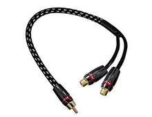 Load image into Gallery viewer, Absolute USA COMR2F1M Competition Series Y Adapter RCA Audio Interconnect Cable
