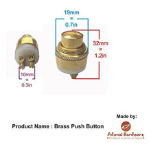 Load image into Gallery viewer, Adonai Hardware Rectangular Georgian Iron Bell Push or Door Bell or Push Button (Black Powdercoated)

