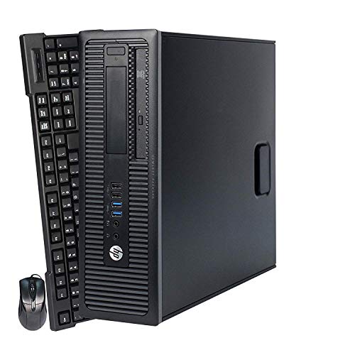 HP EliteDesk 800 G1 Small Form Business High Performance Desktop Computer PC (Intel Core i5 4570 3.2G,8G RAM DDR3,240G SSD+500GB HDD,DVD-ROM,WiFi, Windows 10 Professional) (Renewed)