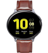 Load image into Gallery viewer, OTOPO for Galaxy Watch 5 Band 40mm 44mm/Watch 5 Pro Bands 45mm, Galaxy Watch 4/4 Classic Bands, Galaxy Watch Active 2 Band, 2Pack 20mm Genuine Leather Strap Replacement Bands Bracelet for Men Women
