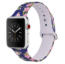 Load image into Gallery viewer, Mobile Advance Silicone Band Bracelet for Watch Bands Series 6/SE/5/4/3/2/1 (Navy, 42MM/ 44MM)
