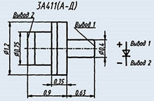 Load image into Gallery viewer, S.U.R. &amp; R Tools Diode 3A411D Ga-As Military USSR 2 pcs
