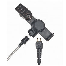 Load image into Gallery viewer, 2-Wire Acoustic Tube Earpiece Clip-On PTT / Mic for Motorola EF Johnson Radios
