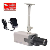 VideoSecu CCTV Surveillance Camera Built-in 1/3'' Effio CCD 700TVL Zoom Security Camera with Power Supply, 6-60mm Varifocal Lens and Camera Bracket SC70 CSR