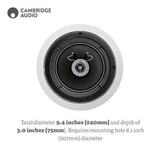 Load image into Gallery viewer, Cambridge Audio C155 in-Ceiling Speaker | 6.5-inch Woofer 2-Way Speakers | Matte White (Pair)
