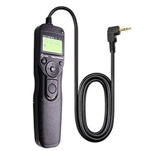 Load image into Gallery viewer, Foto&amp;Tech LCD Timer Remote Control Cord Compatible with CANON T7i T6i T6S SL3 SL2 SL1 T5 T5i T4i T3i T3 XT XTi XSi,EOS RP R M6 700D 650D 600D 80D 70D 60D 77D,PowerShot G16 G15 G12 G11 G10 G1 X&amp;Pentax
