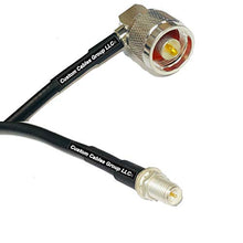 Load image into Gallery viewer, 10 feet RFC195 KSR195 Silver Plated N Male Angle to RP-SMA Female RF Coaxial Cable
