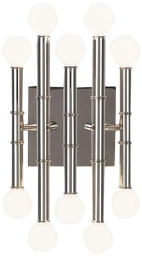 Robert Abbey S686 Sconces with Shades, Polished Nickel Finish