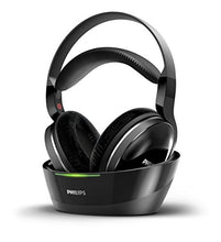 Load image into Gallery viewer, Philips Wireless Over-Ear TV Headphones Wireless Hi-Fi Headphones (Excellent Sound, high-Resolution Audio, 30-m Range, Docking Station, Velour Ear Pads) Black
