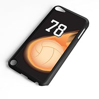 iPod Touch Case Fits 6th Generation or 5th Generation Volleyball #10200 Choose Any Player Jersey Number 73 in Black Plastic Customizable by TYD Designs