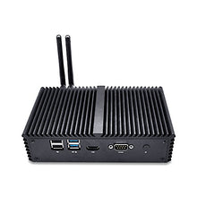 Load image into Gallery viewer, Qotom-Q330G4 Fanless Mini PC AES-NI with 4 Ethernet LAN Intel Core i3 4005U Computer (2G RAM + 32G SSD + WiFi)
