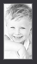 Load image into Gallery viewer, 12x24 Smooth Black / Black Custom Mat for Picture Frame with 8x20 opening size (Mat Only, Frame NOT Included)
