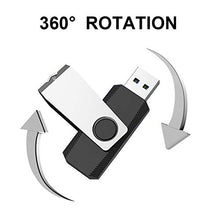 Load image into Gallery viewer, TOPESEL 5 Pack 64GB USB 3.0 Flash Drives Memory Stick USB Thumb Drives 64GB 5PCS, Black
