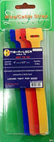 Tie-N-Lock Reusable Grip tie with Five Color warp Nylon 1/2