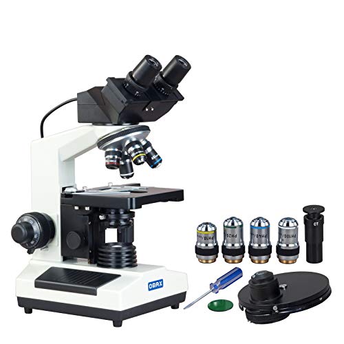 OMAX 40X-2000X Digital Binocular Phase Contrast Compound Microscope with Built-in 3.0MP USB and Turret Phase Contrast Kit