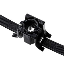 Load image into Gallery viewer, HellermannTyton 157-00060 Stand Off Dual Clamp Tie, 26.1&quot; Length, 0.31&quot; Stud Dia, PA66HIRHSUV, Black, 250/pkg
