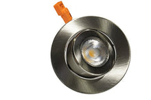 Load image into Gallery viewer, NICOR Lighting 2-Inch Dimmable 3000K LED Gimbal Downlight for NICOR 2-Inch Recessed Housings, Nickel (DLG2-10-120-3K-NK)
