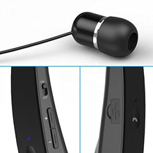 Load image into Gallery viewer, Compatible with Stylo 4 Plus - Neckband Wireless HiFi Sound Headset w Retractable Earbuds Premium Earphones Headphones Hands-Free Mic [Folding] for LG Stylo 4 Plus
