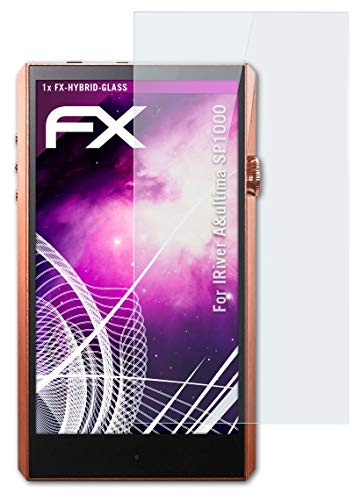 atFoliX Plastic Glass Protective Film Compatible with IRiver A&Ultima SP1000 Glass Protector, 9H Hybrid-Glass FX Glass Screen Protector of Plastic