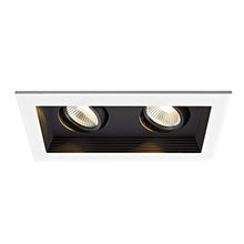 Load image into Gallery viewer, WAC Lighting MT-3LD211R-W930-BK Mini Multiple LED Two Remodel Housing with Trim and Light Engine 3000K Narrow Black, 45 Beam Angle
