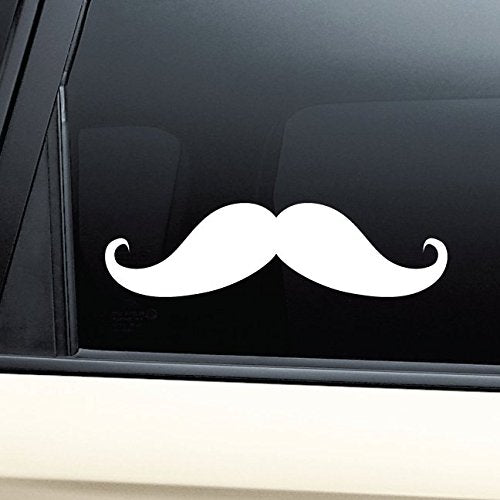 Nashville Decals Fancy Hipster Moustache Vinyl Decal Laptop Car Truck Bumper Window Sticker