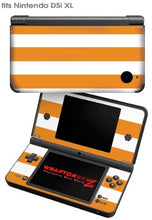 Load image into Gallery viewer, Nintendo DSi XL Skin - Kearas Psycho Stripes Orange and White
