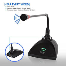 Load image into Gallery viewer, Desktop Gooseneck Wired Microphone System - Table Mounted Corded Voice Condenser Mic with Pop Filter - XLR to 1/4&#39;&#39; Sound Cord - for Karaoke, Conference, Studio Audio Recording - Pyle Pro PDMIKC5
