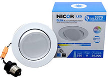 Load image into Gallery viewer, NICOR Lighting 4 inch LED Gimbal Downlight Retrofit Kit in 2700K (DLG4-10-120-2K-WH)
