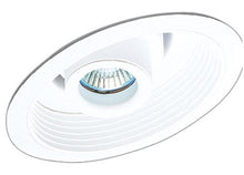 Load image into Gallery viewer, Elco Lighting EL1610W S6 6 Low Voltage Retrofit Trim - Adjustable Spot with Baffle
