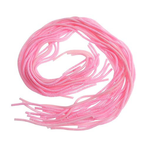 UKCOCO 20 Pack 60cm Coloful DIY Spiral Strain Relief Cord Sleeves Wire Wrap Cord Organizer Wire Protectors Cable for Charger Headphone Charging Cable (Pink)