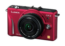 Load image into Gallery viewer, Panasonic digital SLR camera GF2 kit lens (14mm / F2.5 pancake lens included) full high-definition movie SLR Fine Red DMC-GF2 CR

