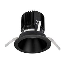 Load image into Gallery viewer, WAC Lighting R4RD2T-F840-BK Volta - 6.39&quot; 36W 45 4000K 85CRI 1 LED Round Regressed Trim with Light Engine, Black Finish with Textured Glass
