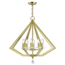 Load image into Gallery viewer, Livex Lighting 50668-02 Chandelier, Polished Brass
