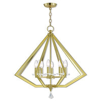 Livex Lighting 50668-02 Chandelier, Polished Brass