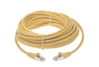 SF Cable Cat5e Shielded (STP) Ethernet Network Cable, 26AWG 4pair Stranded Copper Wire, RJ45 Plug, 350MHz, 50ft, Yellow