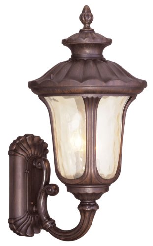 Livex Lighting 7662-58 Oxford 3 Light Outdoor Wall Lantern, Imperial Bronze