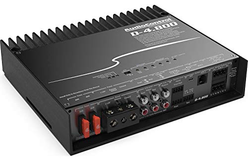 AudioControl D-4.800 High-Power 4 Channel DSP Matrix Amplifier with Accubass & ACR-3 Dash Remote