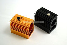 Load image into Gallery viewer, 2pcs Aluminum Radiator Heatsink 20x27x50mm for 12mm-13mm Laser Diode Module Golden Gold&amp;Black
