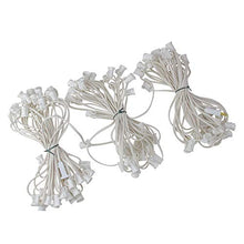 Load image into Gallery viewer, 100&#39; Commercial C7 Christmas Light Socket Set - 18 Gauge White Wire
