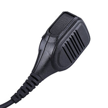 Load image into Gallery viewer, COMMIXC Handheld Shoulder Mic, Waterproof IP55 Speaker Mic with External 3.5mm Earpiece Jack, Compatible with 2.5mm/3.5mm 2-Pin Kenwood Baofeng Two-Way Radios
