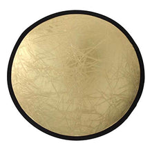 Load image into Gallery viewer, 60cm 2 in1 Photography Studio Light Mulit Photo Disc Collapsible Light Reflector Round Disk Silver/Gold for Photo

