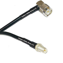 Load image into Gallery viewer, 50 feet RFC195 KSR195 Silver Plated TNC Male Angle to RP-SMA Female RF Coaxial Cable
